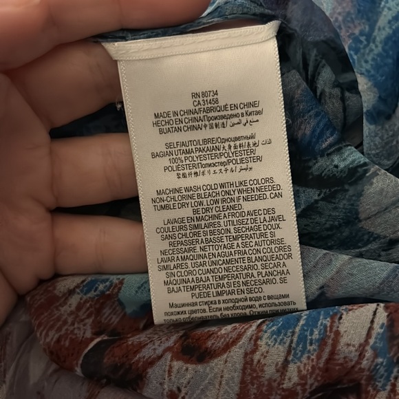 BCBG MAXAZRIA | DUSTY ELM EVANNA Chiffon Blouse - Picture 6 of 6